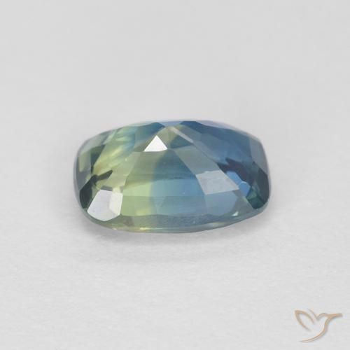 Saphir Sarcelle naturelle Coussin, 0.89 ct, VVS