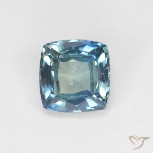 0.97ct Naturel Sarcelle Saphir, Coussin, VS