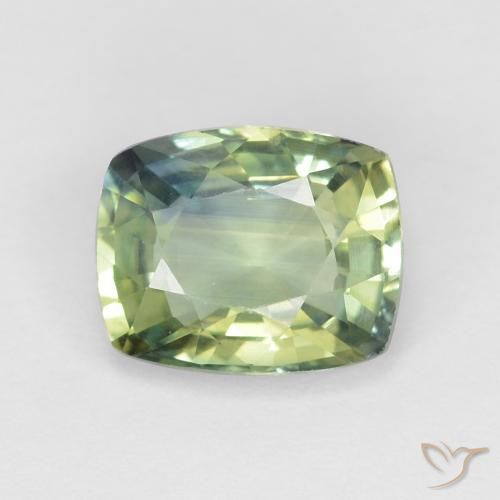 1.29ct Naturel Multicolore Saphir, Coussin, VVS