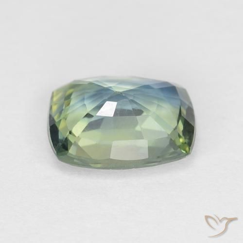 Saphir Multicolore naturelle Coussin, 1.29 ct, VVS