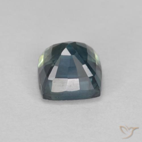 Saphir Sarcelle naturelle Coussin, 1.21 ct, VS