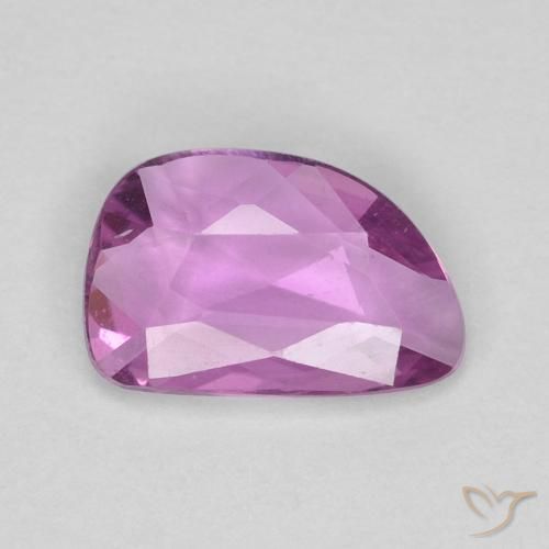 0.57ct Naturel Pourpre rosâtre intense Saphir, Fantaisie, VVS-VS