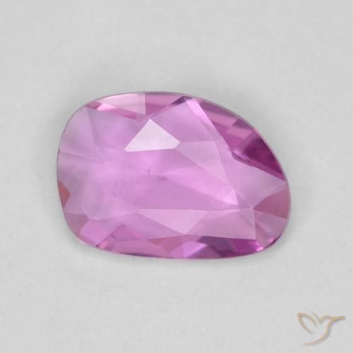 0.55ct Naturel Pourpre rosâtre profond Saphir, Fantaisie, VVS-VS