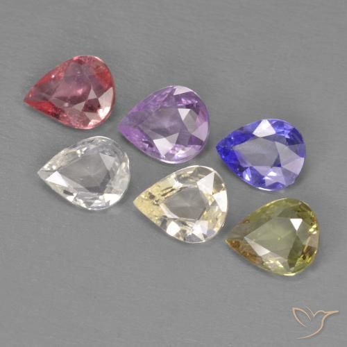 Shop natural 2.72ct Multicolore Saphir gems, En forme de poire, from Madagascar at GemSelect. In stock, global shipping!