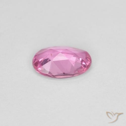 Saphir Rose pourpre royal naturelle ovale, 0.44 ct, VS