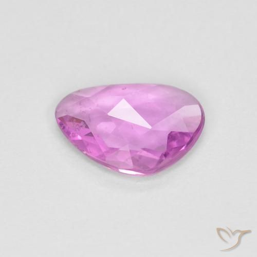 Saphir Violet Rosâtre naturelle Fantaisie, 0.63 ct, VS