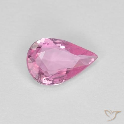 Saphir Rose vif naturelle En forme de poire, 0.35 ct, VVS