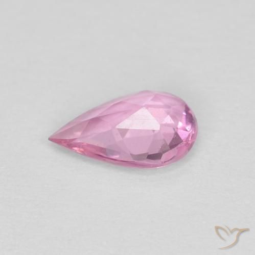 Saphir Rose vif naturelle En forme de poire, 0.35 ct, VVS