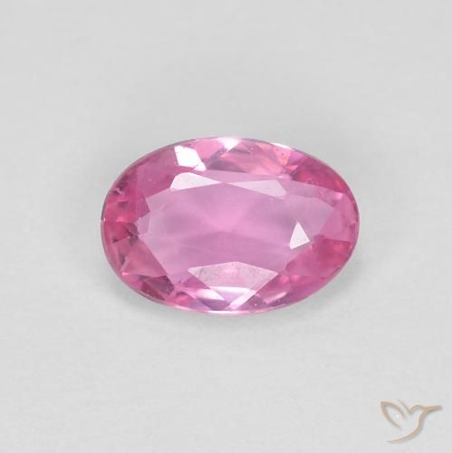 0.47ct Naturel Rose moyen Saphir, ovale, VVS