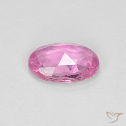 Saphir Rose moyen naturelle ovale, 0.47 ct, VVS