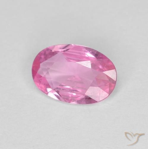 Saphir Rose naturelle ovale, 0.42 ct, VVS