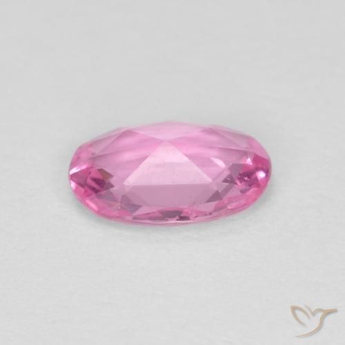 Saphir Rose naturelle ovale, 0.42 ct, VVS