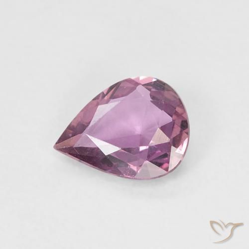 0.48ct Naturel Medium Dark-Purple Saphir, En forme de poire, VVS-VS