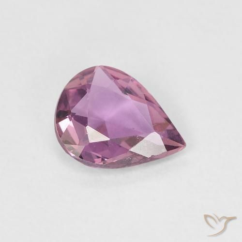 Saphir Medium Dark-Purple naturelle En forme de poire, 0.48 ct, VVS-VS