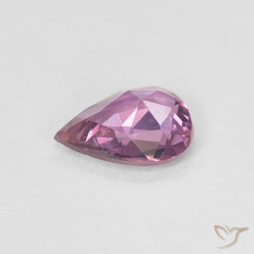 Saphir Medium Dark-Purple naturelle En forme de poire, 0.48 ct, VVS-VS