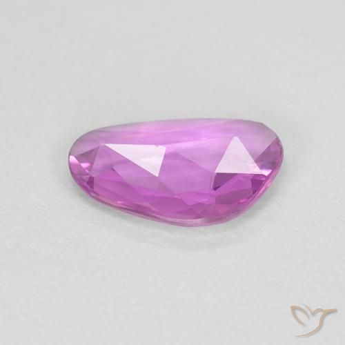 Saphir Pourpre rosâtre intense naturelle Fantaisie, 0.60 ct, VVS