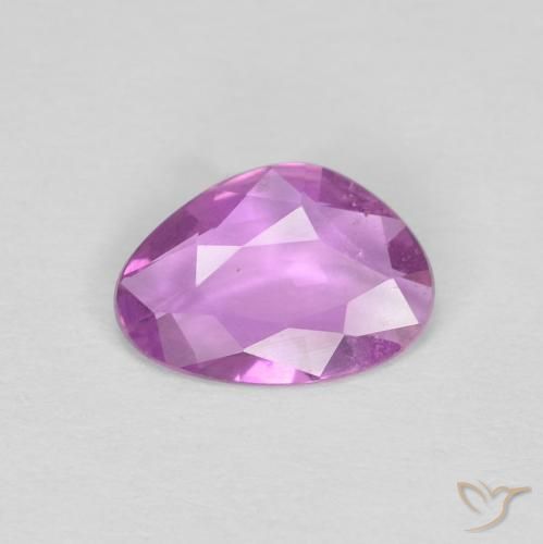 0.51ct Naturel Pourpre rosâtre profond Saphir, Fantaisie, VVS-VS