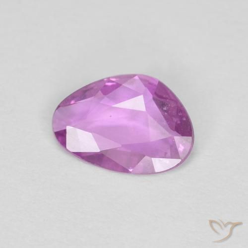Saphir Pourpre rosâtre profond naturelle Fantaisie, 0.51 ct, VVS-VS