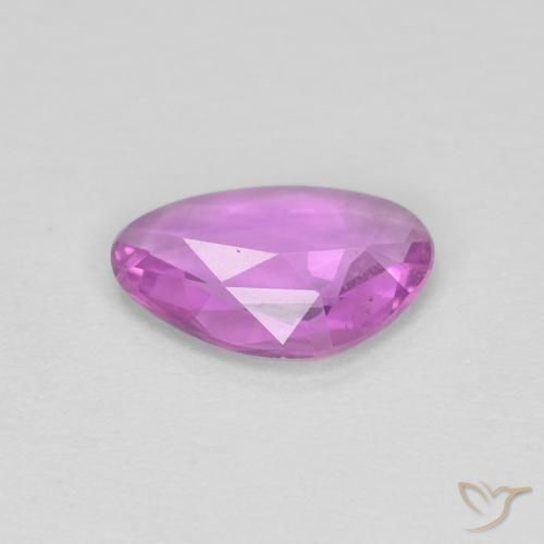 Saphir Pourpre rosâtre profond naturelle Fantaisie, 0.51 ct, VVS-VS