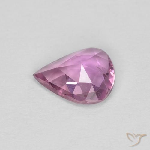 Saphir Pourpre moyen naturelle En forme de poire, 0.47 ct, VS