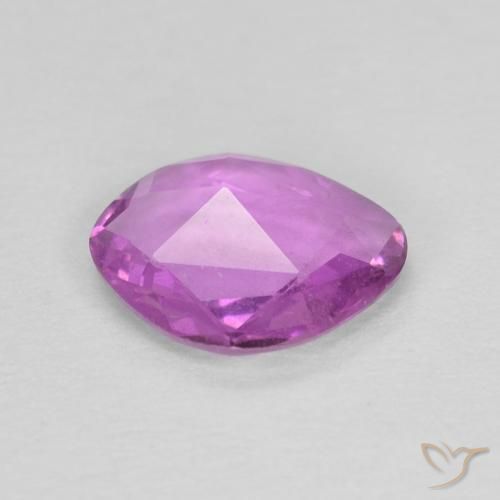Saphir Pourpre électrique naturelle Fantaisie, 0.59 ct, VS