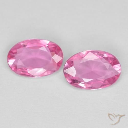 0.80ctw Naturel Rose pourpre royal Saphir, ovale, VS