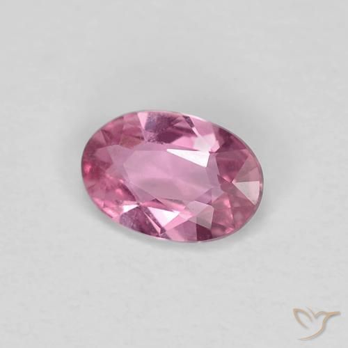 Saphir Rose moyen naturelle ovale, 0.40 ct, VVS-VS