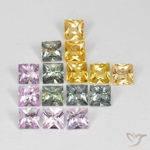Shop natural 3.56ct Multicolore Saphir gems, Carré, from Tanzanie at GemSelect. In stock, global shipping!