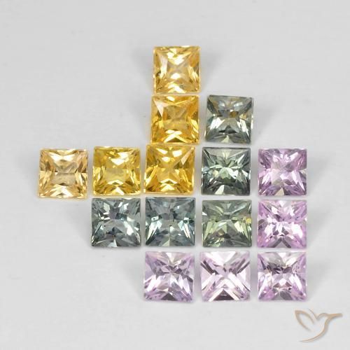 Shop natural 3.56ct Multicolore Saphir gems, Carré, from Tanzanie at GemSelect. In stock, global shipping!