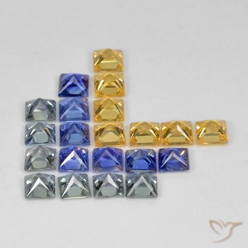 Shop natural 3.27ct Multicolore Saphir gems, Carré, from Tanzanie at GemSelect. In stock, global shipping!