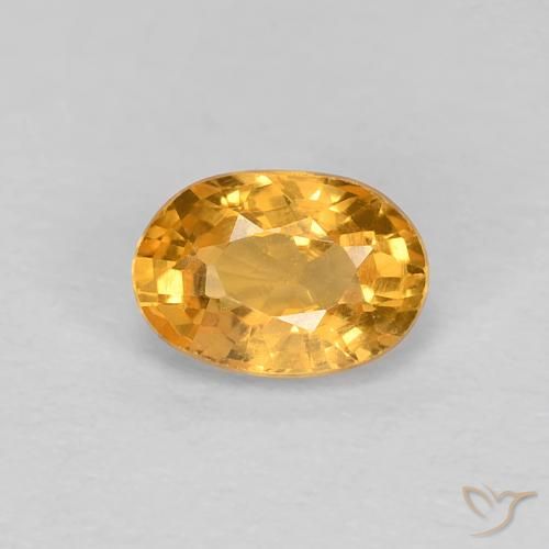 0.65ct Naturel Orange-or Saphir, ovale, VS