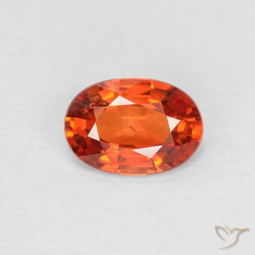 0.55ct Naturel Orange rougeâtre Saphir, ovale, VS