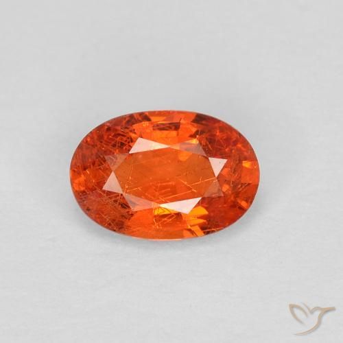 0.55ct Naturel Orange rougeâtre Saphir, ovale, VS