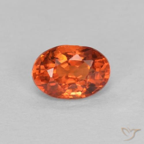 0.68ct Naturel Orange rougeâtre Saphir, ovale, VVS-VS
