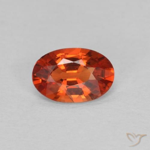 0.47ct Naturel Orange rougeâtre Saphir, ovale, VVS-VS