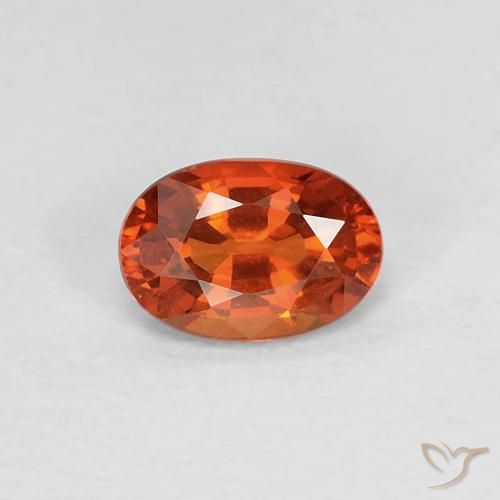 0.55ct Naturel Rouge moyen Saphir, ovale, VVS