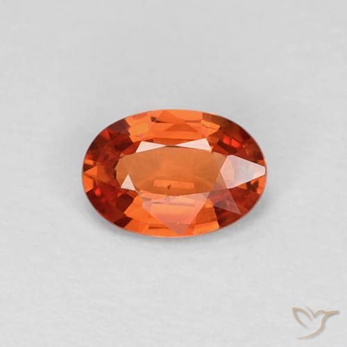 0.48ct Naturel Rouge intense Saphir, ovale, VVS-VS