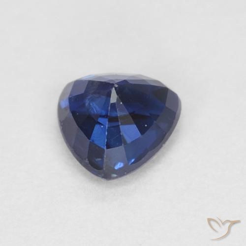 Saphir Bleu crépuscule naturelle Trillion, 0.46 ct, VS