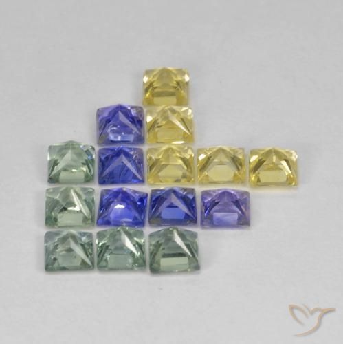 Shop natural 2.75ct Multicolore Saphir gems, Carré, from Tanzanie at GemSelect. In stock, global shipping!