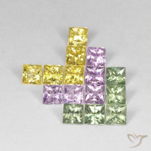 Shop natural 3.40ct Multicolore Saphir gems, Carré, from Tanzanie at GemSelect. In stock, global shipping!