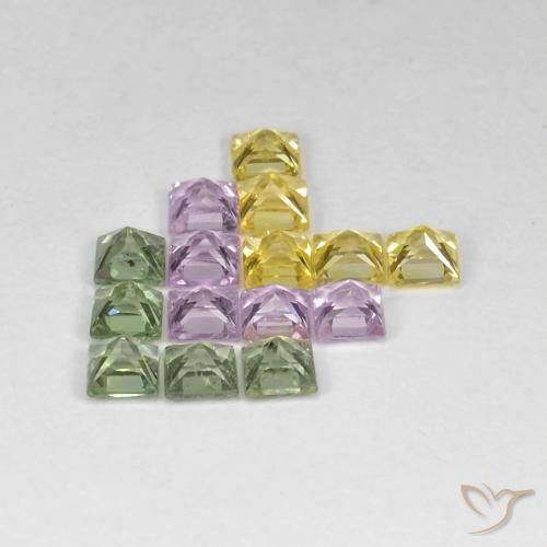 Shop natural 3.40ct Multicolore Saphir gems, Carré, from Tanzanie at GemSelect. In stock, global shipping!