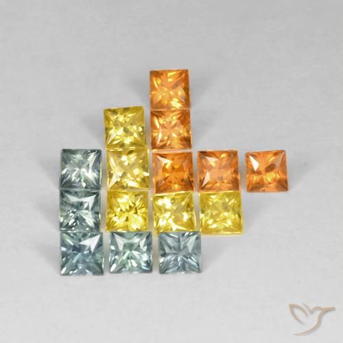 Shop natural 1.99ct Multicolore Saphir gems, Carré, from Tanzanie at GemSelect. In stock, global shipping!