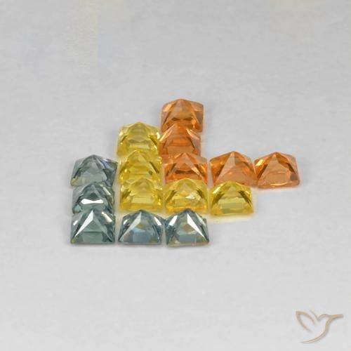 Shop natural 1.99ct Multicolore Saphir gems, Carré, from Tanzanie at GemSelect. In stock, global shipping!