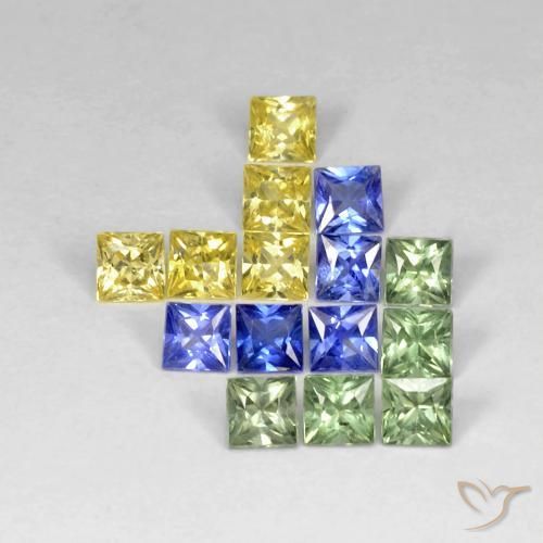 Shop natural 2.99ct Multicolore Saphir gems, Carré, from Tanzanie at GemSelect. In stock, global shipping!