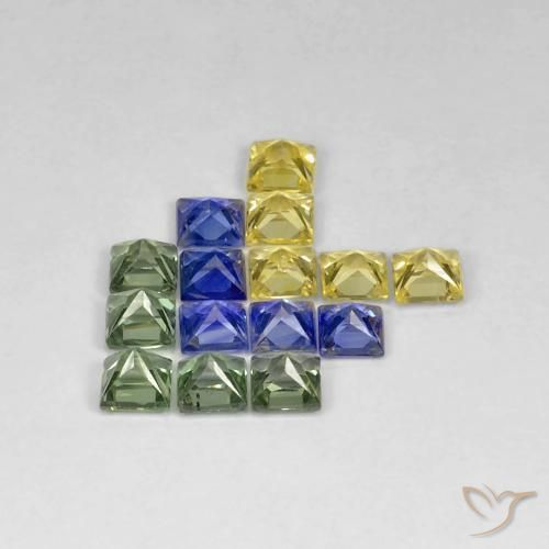 Shop natural 2.99ct Multicolore Saphir gems, Carré, from Tanzanie at GemSelect. In stock, global shipping!