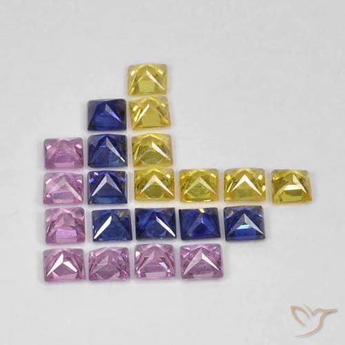 Shop natural 1.66ct Multicolore Saphir gems, Carré, from Tanzanie at GemSelect. In stock, global shipping!