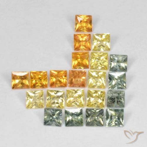 Shop natural 3.07ct Multicolore Saphir gems, Carré, from Tanzanie at GemSelect. In stock, global shipping!