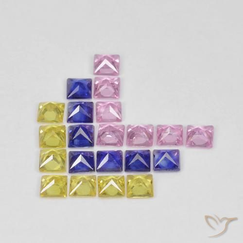 Shop natural 1.66ct Multicolore Saphir gems, Carré, from Tanzanie at GemSelect. In stock, global shipping!