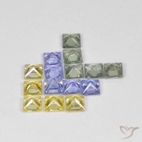 Shop natural 2.72ct Multicolore Saphir gems, Carré, from Tanzanie at GemSelect. In stock, global shipping!