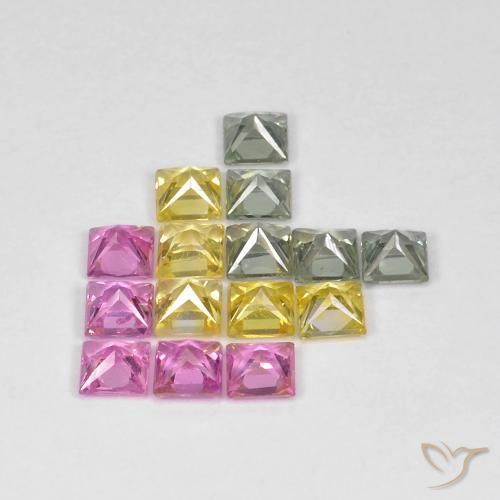 Shop natural 3.26ct Multicolore Saphir gems, Carré, from Tanzanie at GemSelect. In stock, global shipping!